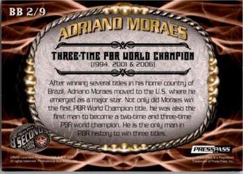 2010 Press Pass 8 Seconds - Belt Buckle #BB2 Adriano Moraes Back